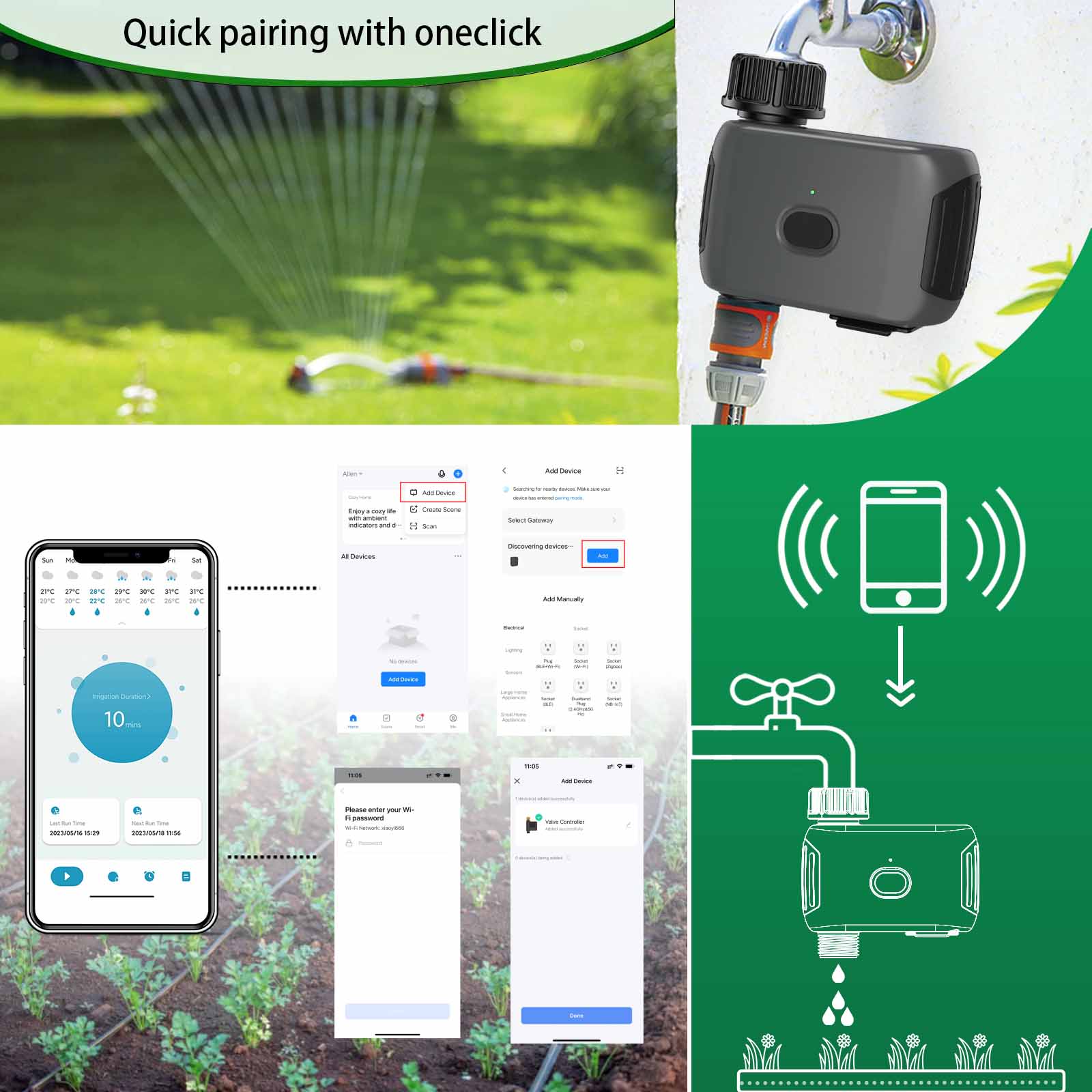 INSOMA ระบบรดน้ำต้นไม้อัตโนมัต - Smart Garden Watering Can บทวิจารณ์และราคา
