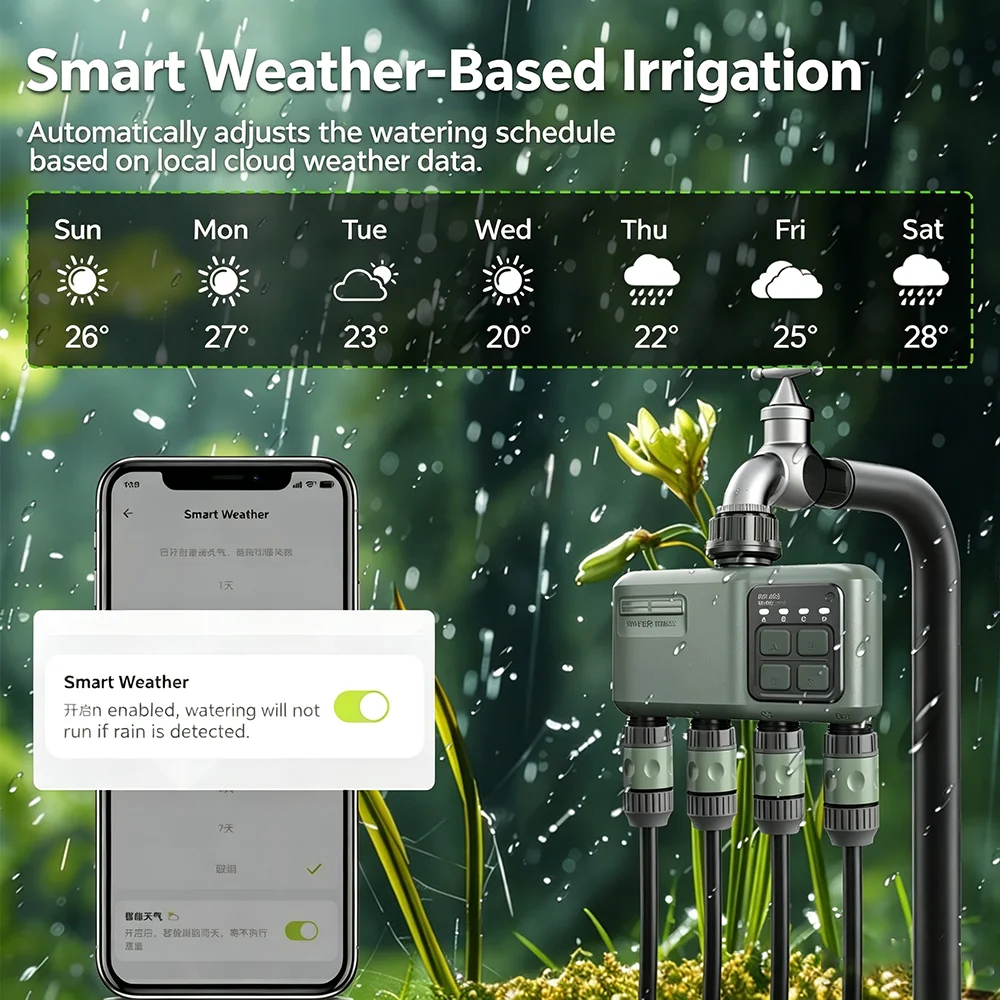 ตัวตั้งเวลาควบคุมการรดน้ำอัตโน - Smart Garden Watering Can บทวิจารณ์และราคา